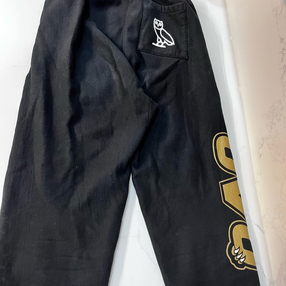 OVO Toronto Raptors Jurassic Park Fleece Pants Black unisex joggers sweat pants - Picture 8 of 11